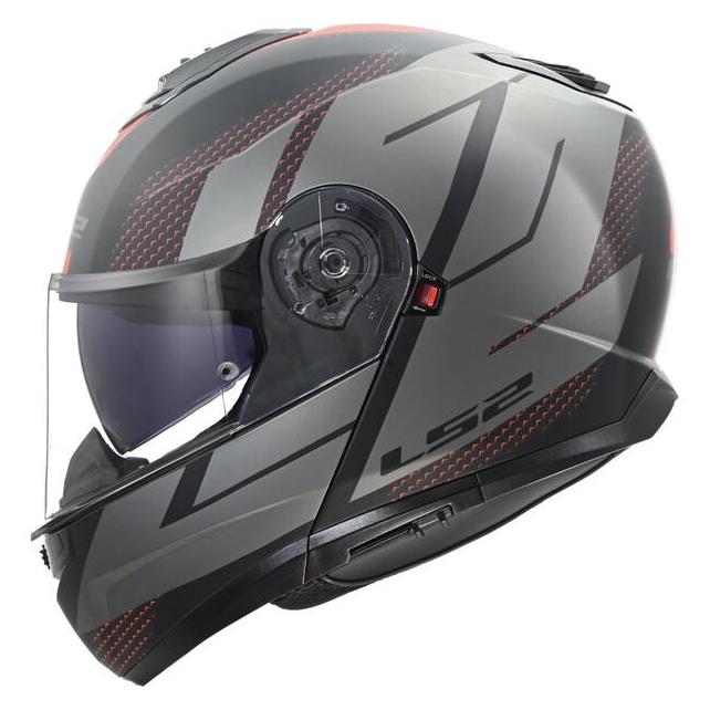 LS2 FF908 STROBE II CODE Klapphelm matt schwarz-grau 3XL (3XL) (5690824113XL)