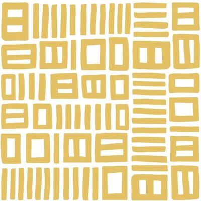 Black Pepper Paperie Yellow Traverse Peel & Stick Wallpaper