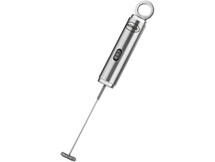 Milchaufschäumer RÖSLE Multischäumer , silber (edelstahlfarben), Milchaufschäumer, Milchaufschäumer, für Milchschaum und Vinaigrettes, 2 Geschwindigkeitsstufen, Edelstahl, Topseller