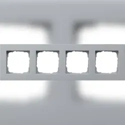 Gira Abdeckrahmen 4fach alu 0214255