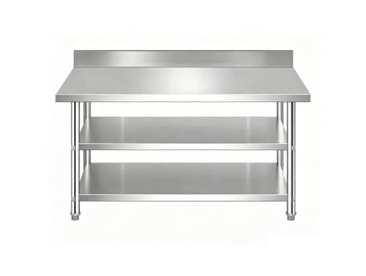 YPIOUREN Arbeitsplatte Küche, Edelstahl Arbeitsplatte Schallwand aus Edelstahl, Ölbeständig, Tragfähigkeit Bis 200 Kg(90x50x80cm/35.4x19.7x31.5in)