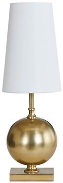 Montie Mini Accent Lamp with Shade - Antique Brass/Tapered Linen Black - Ballard Designs