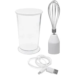 Jupiter Akku-Stabmixer 828.001 Set, Stabmixer, Weiss, Grau, Silber