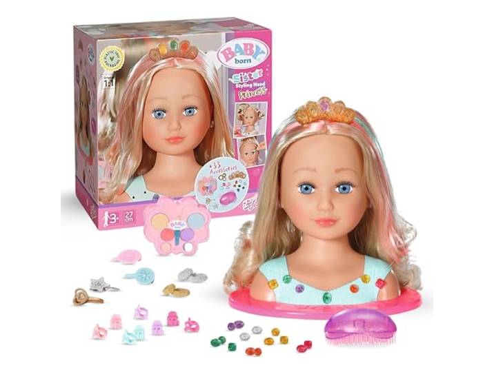BABY born Stylinghoofd Prinses met accessoires