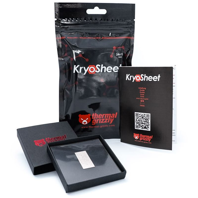 Thermal Grizzly KryoSheet Waermeleitpad 1 Stück 24x12x0,2mm