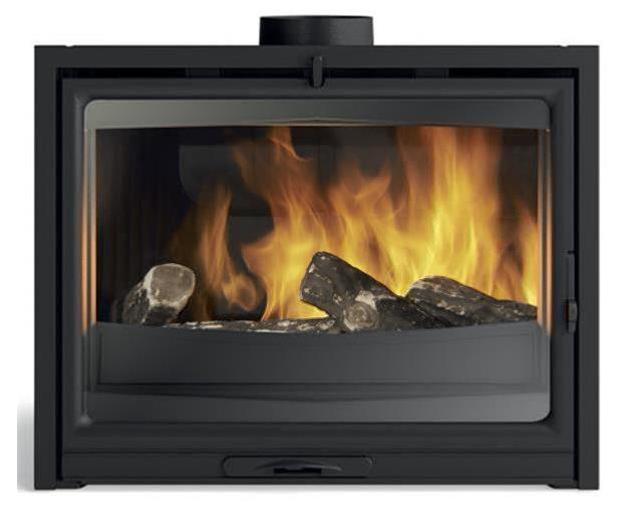 Godin Modane 65-F, Integriert, Schwarz, Eisenguss, Brennholz, 76,5%, 7,8 kW