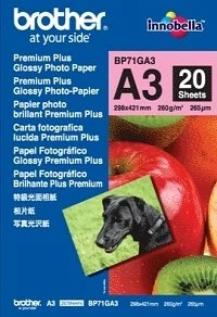 Brother BP71GA3 Premium Glossy A3 20 Blatt