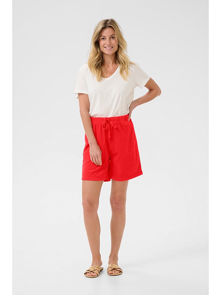Cream Shorts in Rot - XL