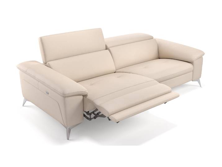 Leder 3-Sitzer Sofa mit Funktion STELLA