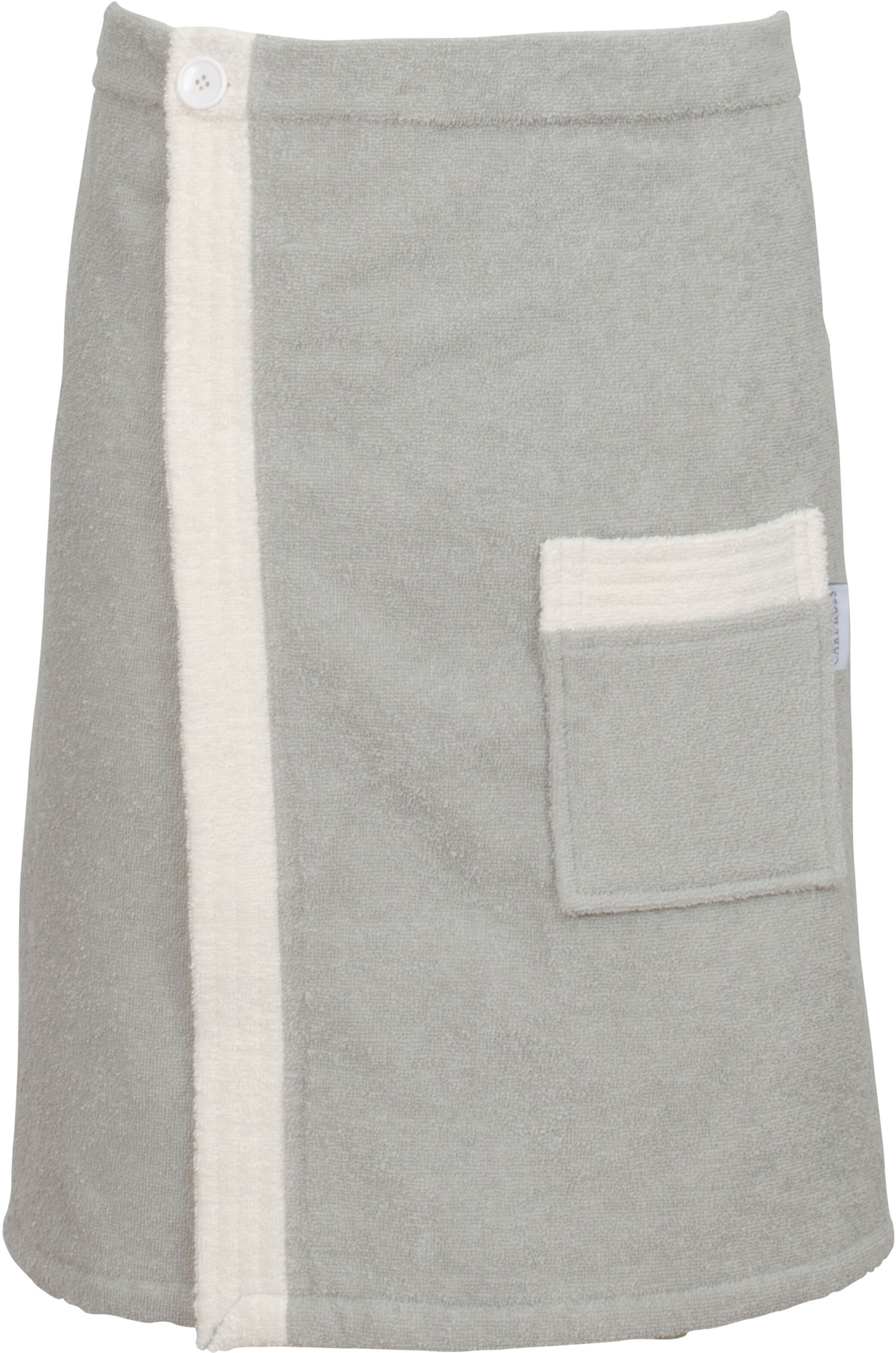 Kilt CARL ROSS "80200" Gr. 55, weiß (silber, sanftes weiß), 55/140, N-Gr, Frottier, Hausmäntel, Kilt