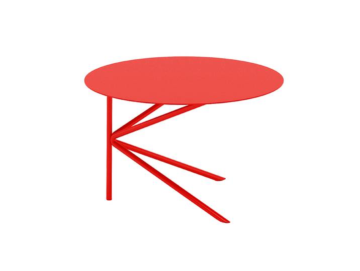 MEME DESIGN table basse TWIN BASSO (Coquelicot - Métal)
