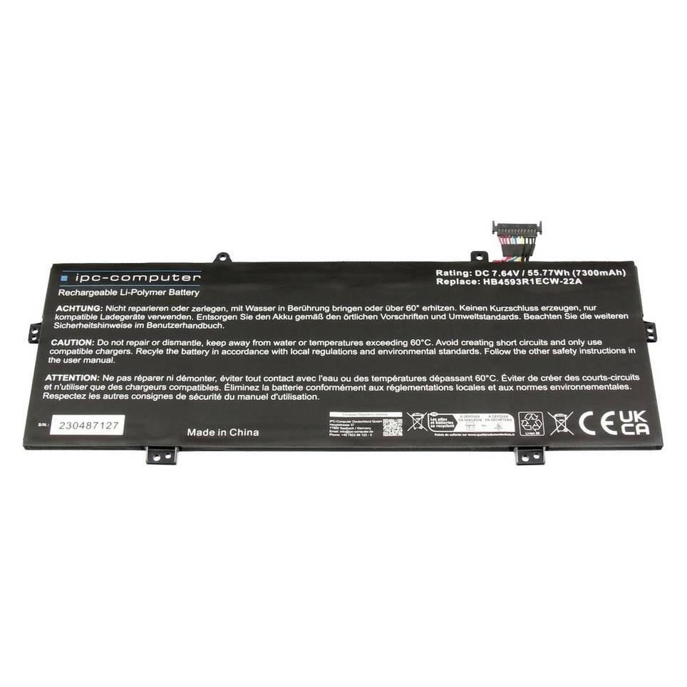 IPC Akku 55.77Wh für MateBook 14/X Pro (2021) (7300 mAh) (HB4593R1ECW-22A REPLACE)