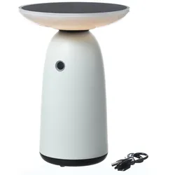MARELIDA LED Solar Tischleuchte weiß 3 Lichtstufen Tischlampe Dekoleuchte Garten Terrasse