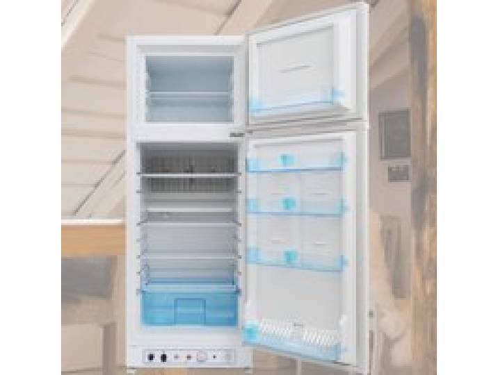 Réfrigérateur à gaz classique 275 L — SMETA — Pour maisons mobiles — Réfrigérateur au propane — Double alimentation (220 V/gaz)