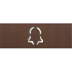 DoorBird D11x Namensschild für eine Ruftaste, Glockensymbol – Echte Baubronze