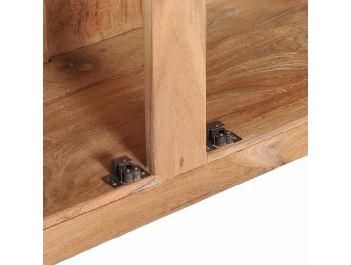 Buffet bas - VINGVO - SWT - Bois de teck massif - 2 portes et un compartiment ouvert