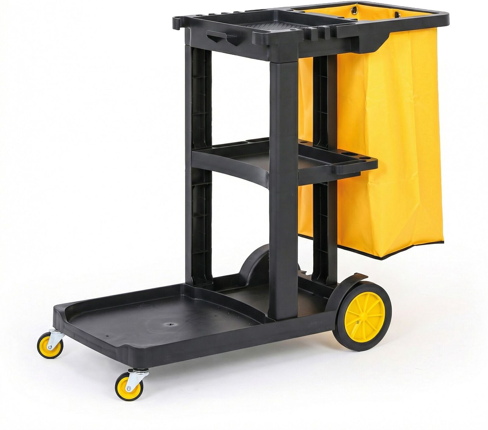 B2B Partner Professioneller Reinigungswagen mit Sack, 1120 × 470 × 990 mm