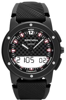 Everyday Crate SPOVAN Gemini Outdoor Sports Watch Altimeter Barometer Waterproof Adventure Watch black White
