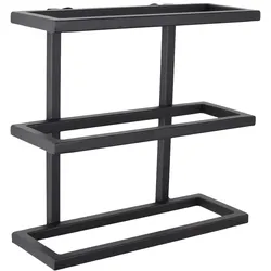 LOFT42 Pinot Wandweinregal – 3 Flaschen – Metall – Schwarz – 26 x 27 x 11 cm