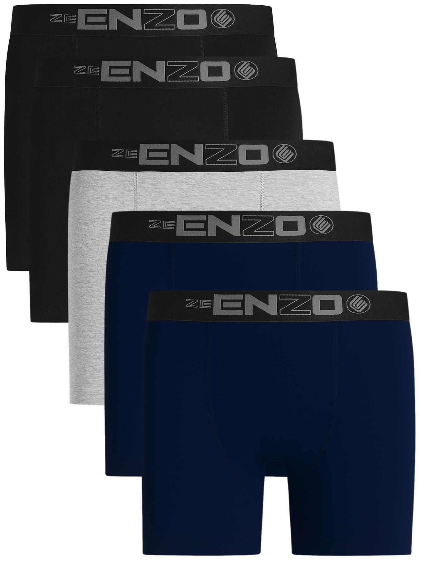 Enzo | 5er-Pack Herren Boxershorts Baumwolle Stretch Unterwäsche