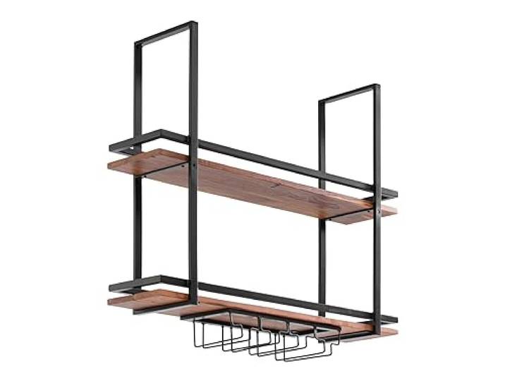 Woodkings Deckenregal ARO 100cm I Barregal Decke I Wandregal I hängend I Dekoration I Weinregal I Lagerregal I Küche I Barmöbel