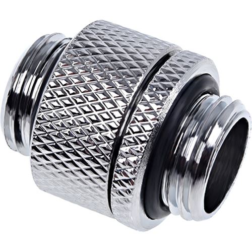 Alphacool Eiszapfen Doppelnippel drehbar G1/4 AG auf G1/4 AG - Chrome