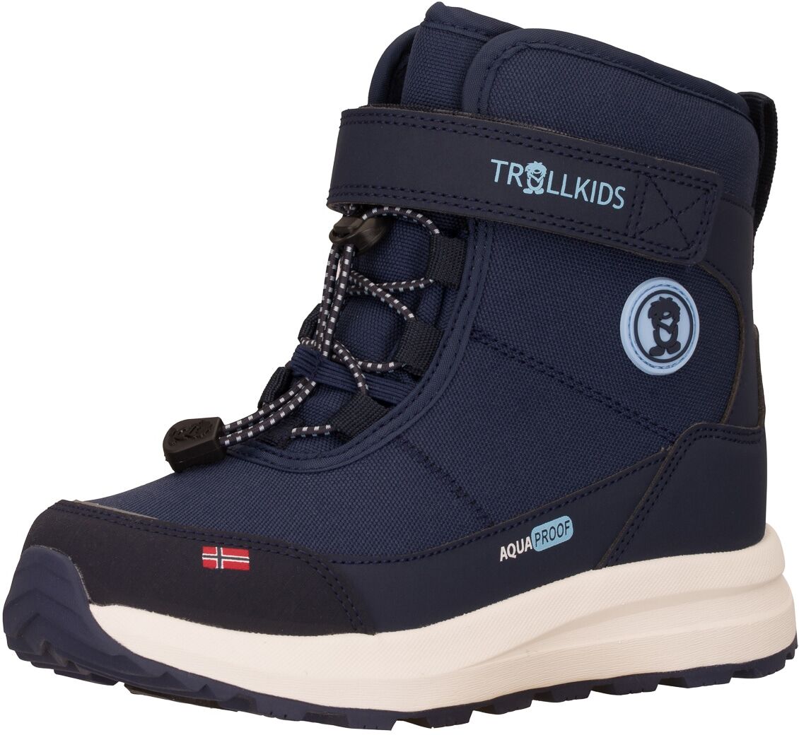 Winterstiefel TROLLKIDS "KIDS HELGELAND ANTI SLIP WINTER BOOTS", Damen, Gr. 30, Fleece, mystic blau, navy, Synthetik, Textil, Schuhe Winterstiefel, Snowboots, Winterstiefel, Winterschuhe, wasserdicht