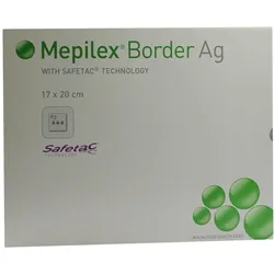 Mepilex Border Ag Schaumverband 17 x 20 cm 5 St