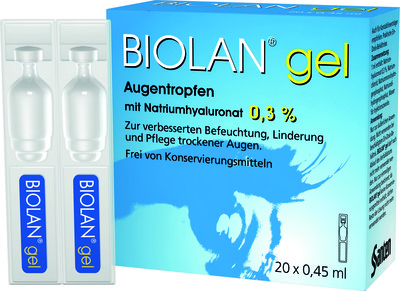 Santen GmbH BIOLAN Gel Augentropfen 20X0.45 ml 03706924