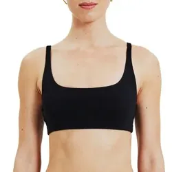 Bread and Boxers Soft Bra BH Schwarz Ökologische Baumwolle Small Damen