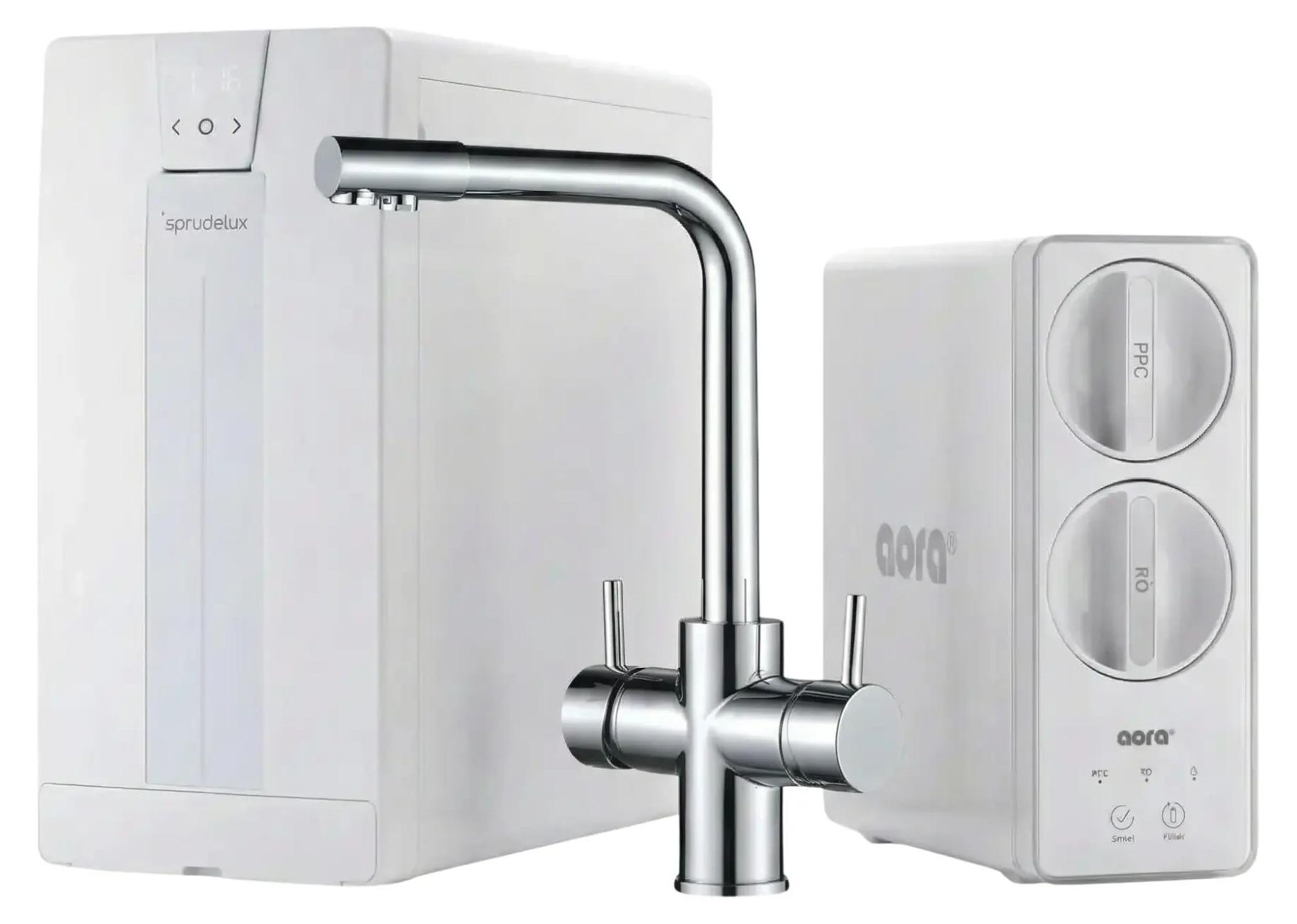 SPRUDELUX POWER SODA GT600 Untertisch Isabella Chrom ohne CO₂