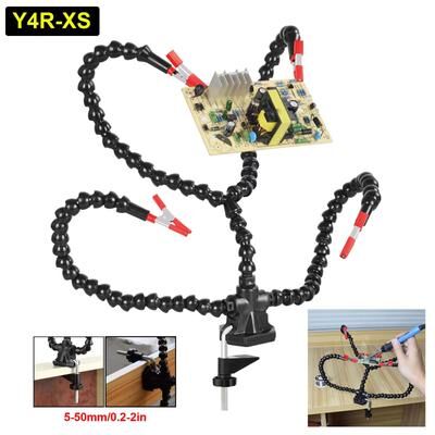 Inspired Finds Toolour Soldering Helping Hands With 3X LED Magnifier And USB Smoke Extractor Fan y4r xs