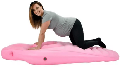 Inspire Picks Inflatable Water Mattress For Pregnant Women Thickened PVC Floating Bed And Maternity Yoga Mat blue