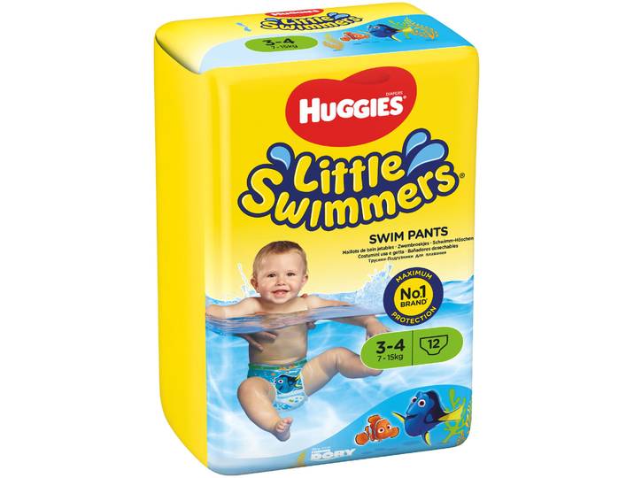Huggies Little Swimmers Schwimmwindeln S 3-4 7-15 kg 12 Stück