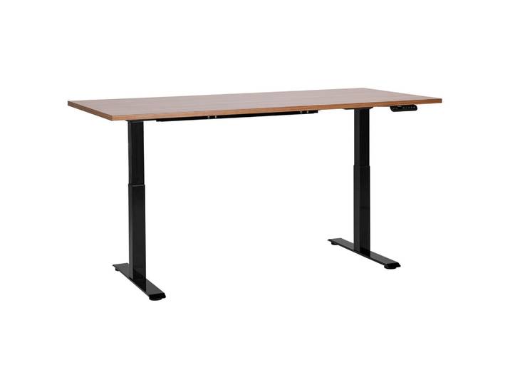 SCHREIBTISCH braunschwarz 180/72 cm elektrisch höhenverstellbar Destin III