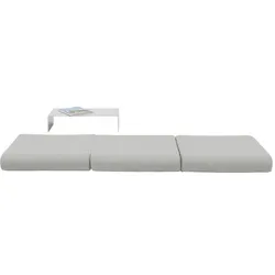 Softline Hocker Bingo Filz hellgrau/Aluminium, Designer Michiel van der Kley, 65x12x65 cm