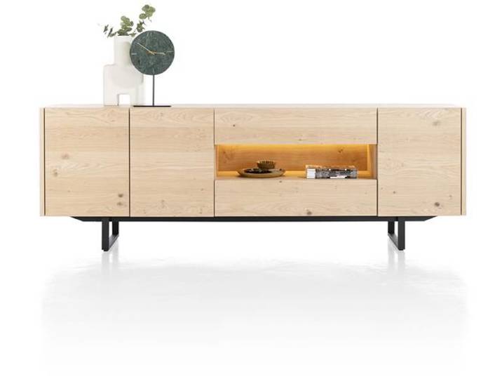 XOOON Modali Sideboard + LED Eichenfurnier/Metall