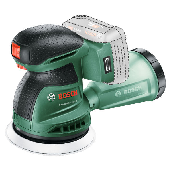 Bosch Akku-Exzenterschleifer UniversalOrbit 18V-20 06033E4100