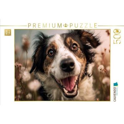 CALVENDO Puzzle Glücksmomente auf der Sommerwiese | 500 Teile Lege-Größe 48 × 36 cm Foto-Puzzle für Erwachsene