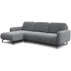ECKSOFA FEBE 4-Sitzer links, grau