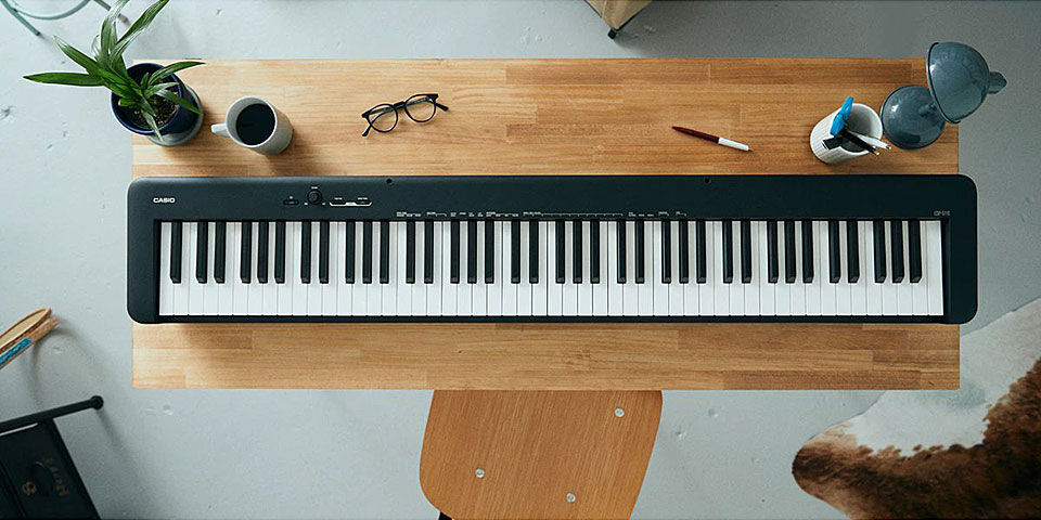 Casio CDP-S110 BK Piano Digital Portátil para Iniciantes
