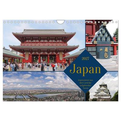 Japan - Impressionen aus dem Land der aufgehenden Sonne (Wandkalender 2027 DIN A4 quer), CALVENDO Monatskalender