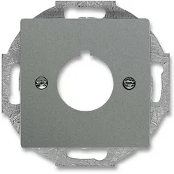 Busch-Jaeger Zentralplatte Bohrung 1-fach grau solo 2533-803 Schraubbefestigung