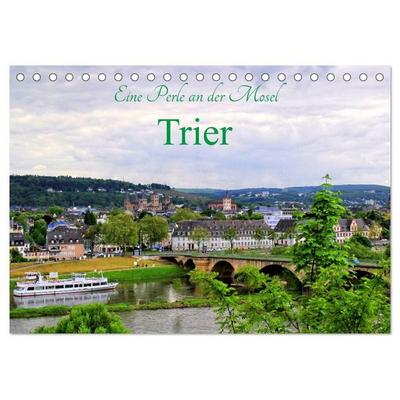 Eine Perle an der Mosel - Trier (Tischkalender 2027 DIN A5 quer), CALVENDO Monatskalender