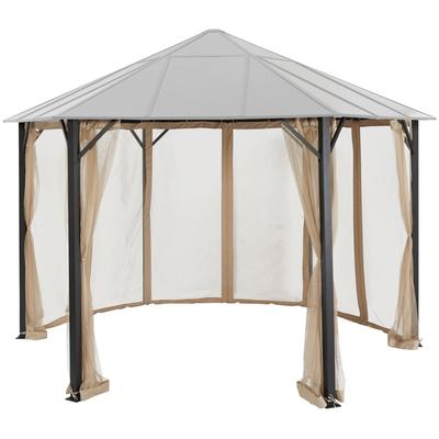 Pavillonseitenteil KONIFERA "Costa Brava", beige, Polyester, Pavillonseitenteile, beige