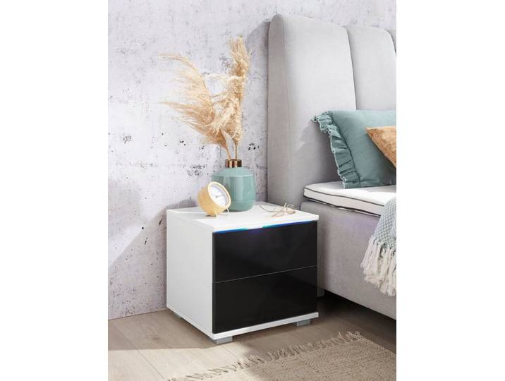priess Nachtkommode, mit LED-Beleuchtung und Push-to-open
