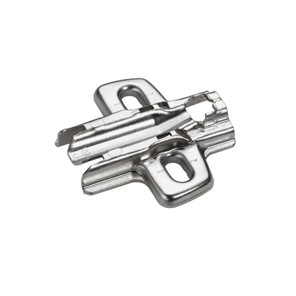 Hettich Kreuzmontageplatte, Dist. 1,5mm Sensys 8099, mit Langloch-Höhenverstellung +/- 3mm 9075006