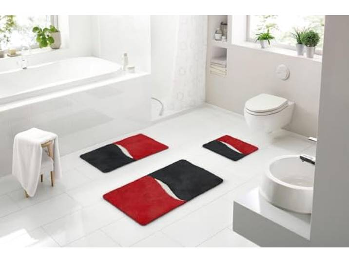Tapis de Bain Gelo 70x120 cm Rouge