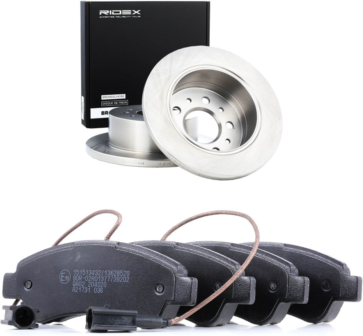 RIDEX 3405B3391 Brake discs and pads set