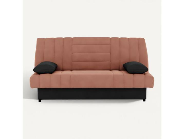 Banquette-lit clic-clac FELIPA tissu terracotta